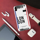 London Ticket Printed Slim Cases and Cover for iPhone XS Max
