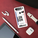 London Ticket Printed Slim Cases and Cover for Pixel 3