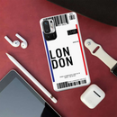London Ticket Printed Slim Cases and Cover for Redmi Note 10T