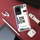 London Ticket Printed Slim Cases and Cover for Galaxy S20 Ultra