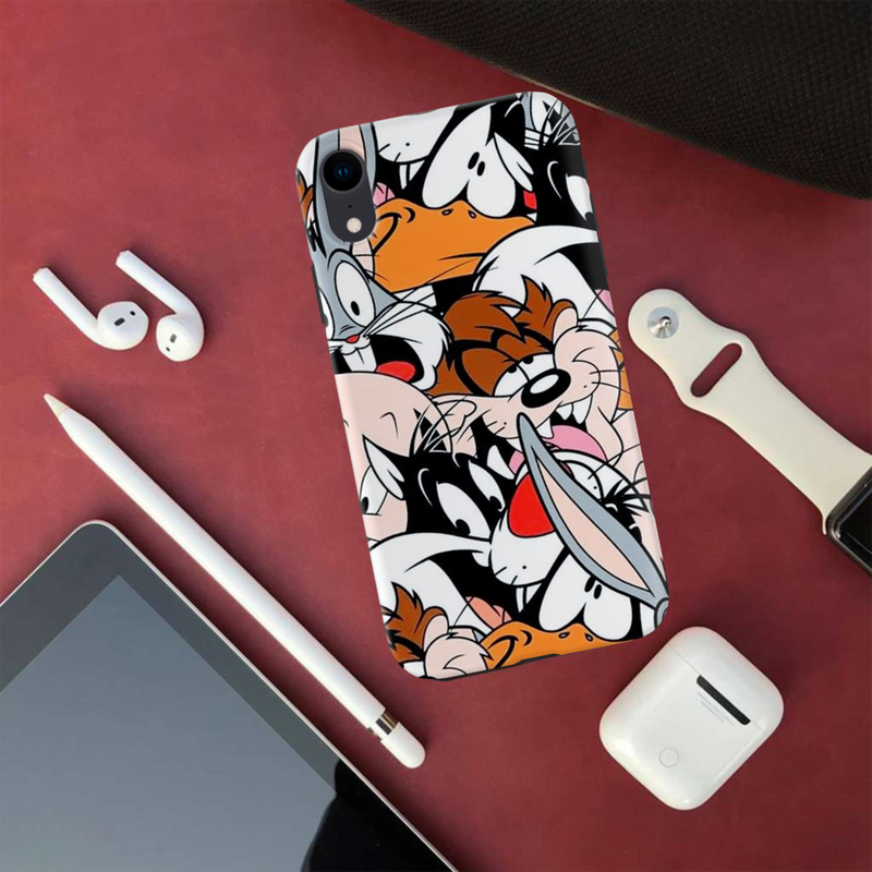Looney Toons pattern Printed Slim Cases and Cover for iPhone XR