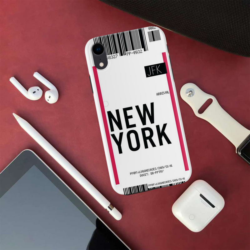 New York ticket Printed Slim Cases and Cover for iPhone XR