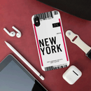 New York ticket Printed Slim Cases and Cover for iPhone X
