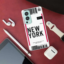 New York ticket Printed Slim Cases and Cover for OnePlus Nord 2