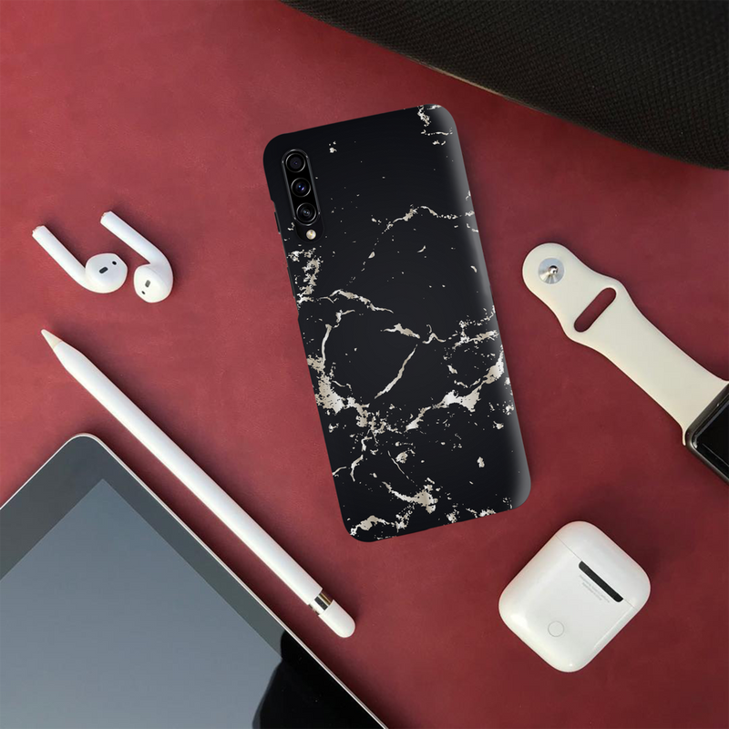 Dark Marble Printed Slim Cases and Cover for Galaxy A50