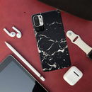 Dark Marble Printed Slim Cases and Cover for Redmi Note 10T
