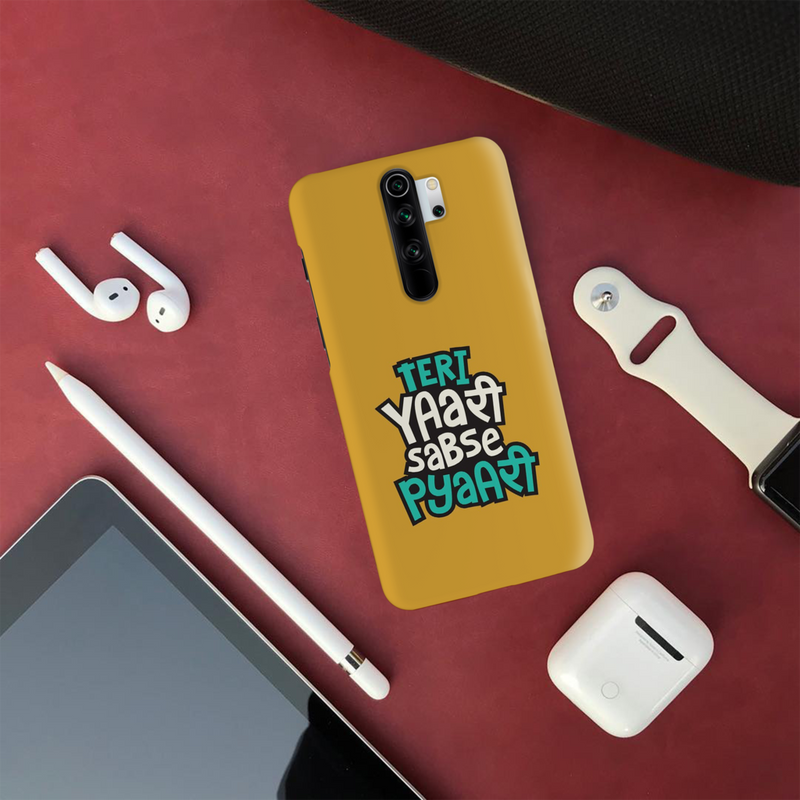 Teri Yari sabse pyari Printed Slim Cases and Cover for Redmi Note 8 Pro