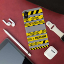Police line Printed Slim Cases and Cover for iPhone X