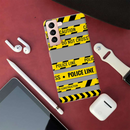 Police line Printed Slim Cases and Cover for Galaxy S21