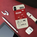 Kolkata ticket Printed Slim Cases and Cover for iPhone X