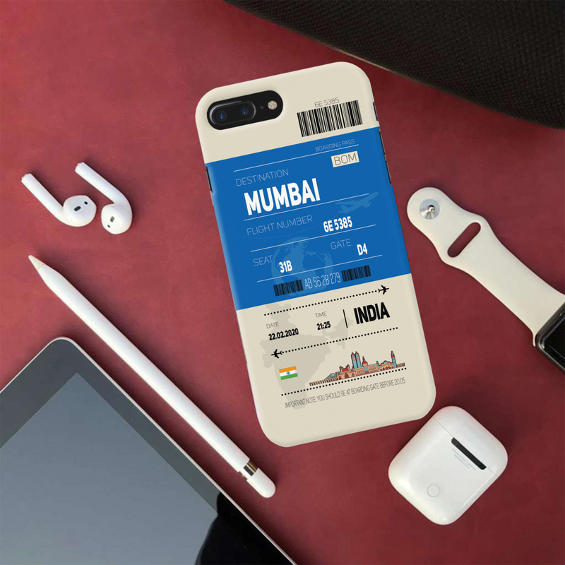 Mumbai ticket Printed Slim Cases and Cover for iPhone 7 Plus