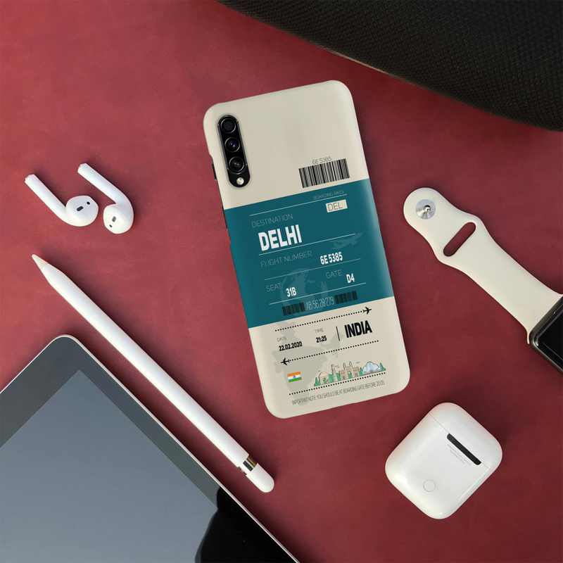 Delhi ticket Printed Slim Cases and Cover for Galaxy A30S