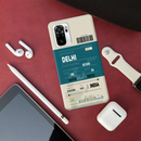 Delhi ticket Printed Slim Cases and Cover for Redmi Note 10