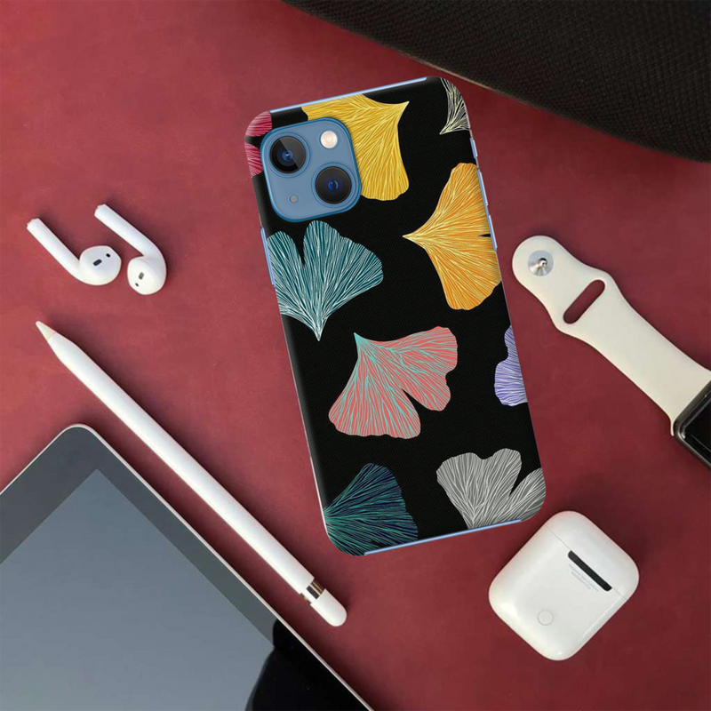 Colorful leafes Printed Slim Cases and Cover for iPhone 13 Mini