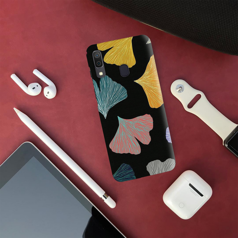 Colorful leafes Printed Slim Cases and Cover for Galaxy A20