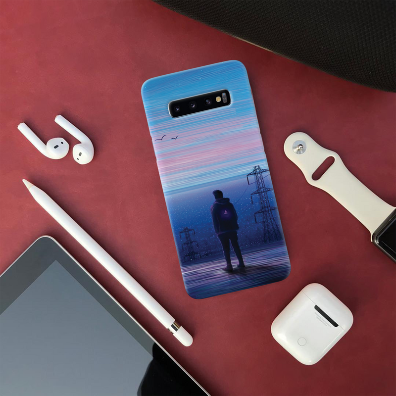 Alone at night Printed Slim Cases and Cover for Galaxy S10