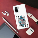 King 2 Card Printed Slim Cases and Cover for Redmi Note 10