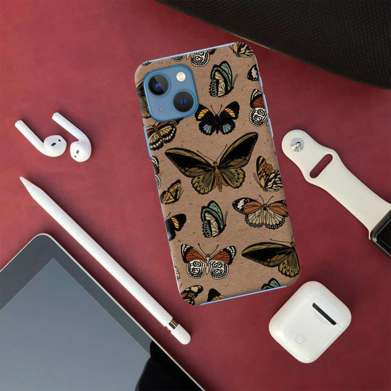 Butterfly Printed Slim Cases and Cover for iPhone 13 Mini