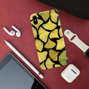 Yellow Leafs Printed Slim Cases and Cover for iPhone XS Max