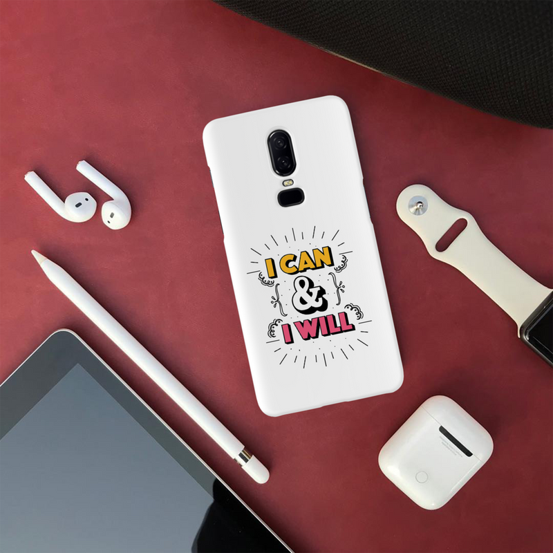 I can and I will Printed Slim Cases and Cover for OnePlus 6