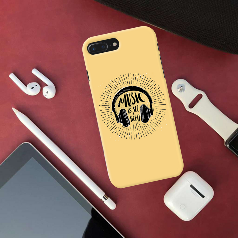 Music is all i need Printed Slim Cases and Cover for iPhone 7 Plus