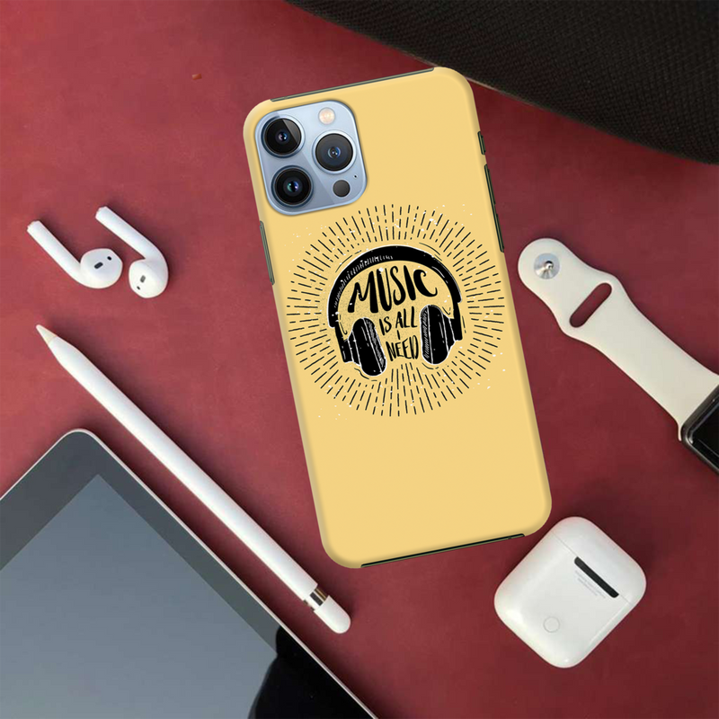 Music is all i need Printed Slim Cases and Cover for iPhone 13 Pro