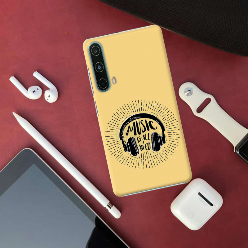 Music is all i need Printed Slim Cases and Cover for OnePlus Nord CE 5G