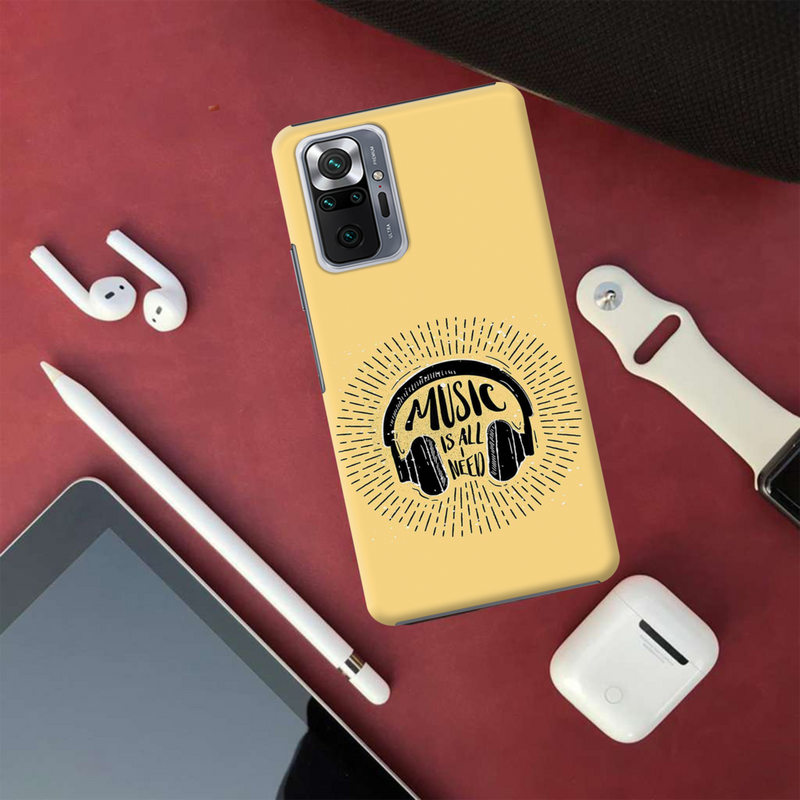 Music is all i need Printed Slim Cases and Cover for Redmi Note 10 Pro Max