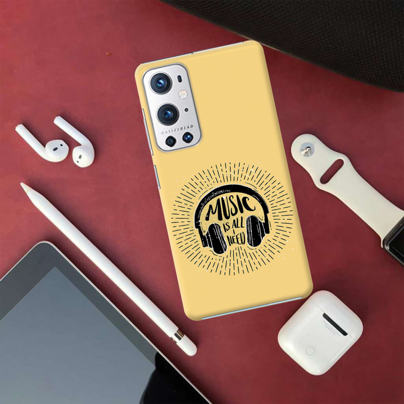 Music is all i need Printed Slim Cases and Cover for OnePlus 9R