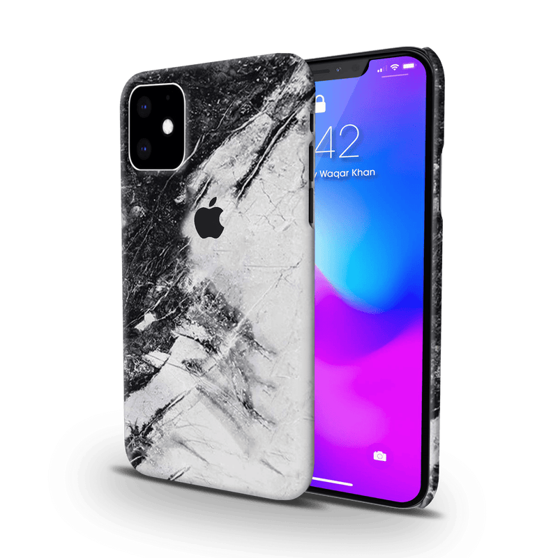 Black Cloud Marble Pattern Mobile Case Cover For Iphone 11