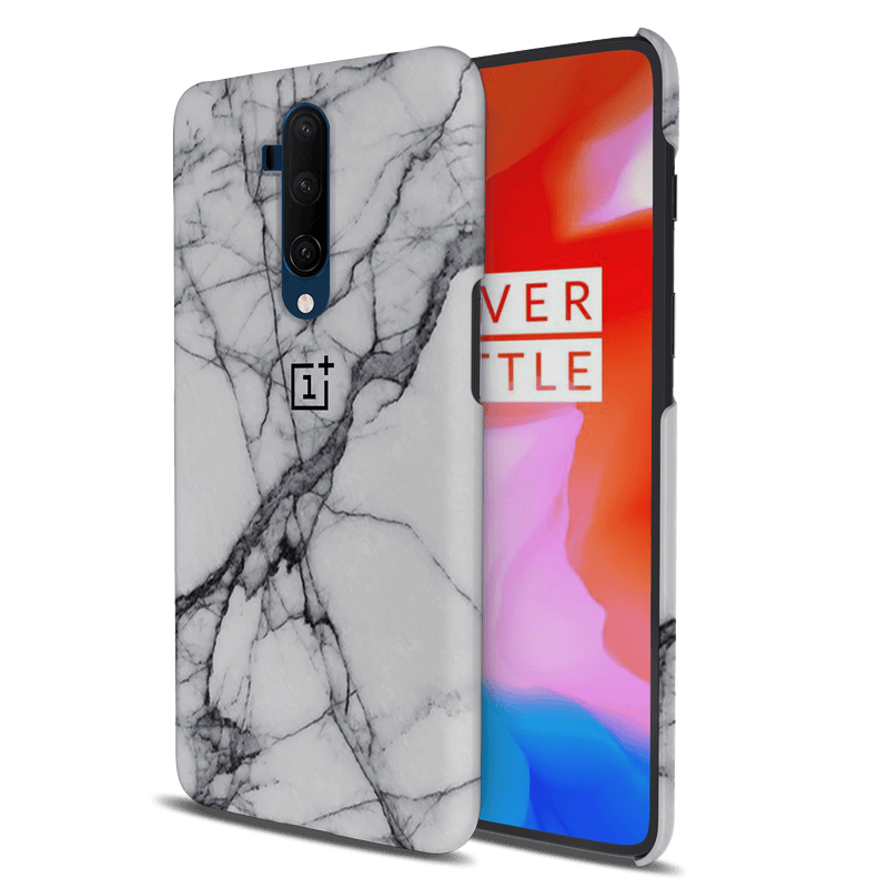 Light Grey Marble Pattern Mobile Case Cover For Oneplus 7t Pro