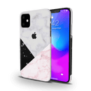 Pink Black & White Marble Pattern Mobile Case Cover For Iphone 11