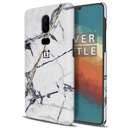 White Marble Pattern Mobile Case Cover For Oneplus 6
