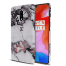 White & Black Marble Pattern Mobile Case Cover For Oneplus 7