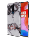White & Black Marble Pattern Mobile Case Cover For Oneplus 7t Pro