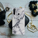 Light Grey Marble Pattern Mobile Case Cover For Redmi Note 8