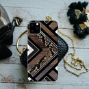 Carpet Pattern Black, White and Brown Pattern Mobile Case Cover For Iphone 11 Pro