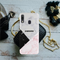 Pink Black & White Pattern Mobile Case Cover For Galaxy A20