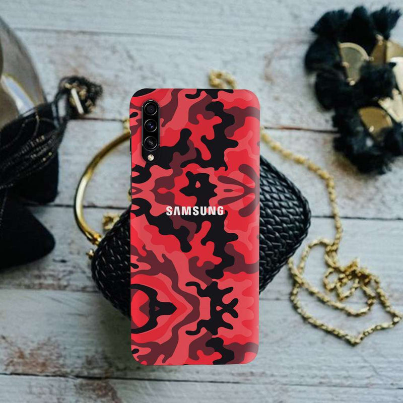 Military Red Camo Pattern Mobile Case Cover For Galaxy A30S