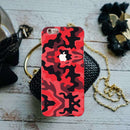 Military Red Camo Pattern Mobile Case Cover For Iphone 6
