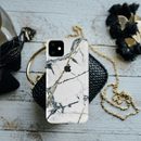 White Marble Texture Pattern Mobile Case Cover For Iphone 11