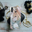 Lite Pink Marble Pattern Mobile Case Cover For Redmi Note 8