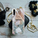 Lite Pink Marble Pattern Mobile Case Cover For Galaxy A50S