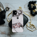 White & Black Marble Texture Pattern Mobile Case Cover For Iphone 11