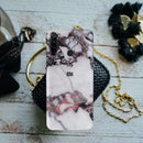 White & Black Marble Pattern Mobile Case Cover For Redmi Note 8