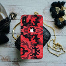 Military Red Camo Pattern Mobile Case Cover For Iphone X