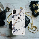 White Marble Pattern Mobile Case Cover For Iphone X