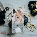 Lite Pink Marble Pattern Mobile Case Cover For Iphone XR