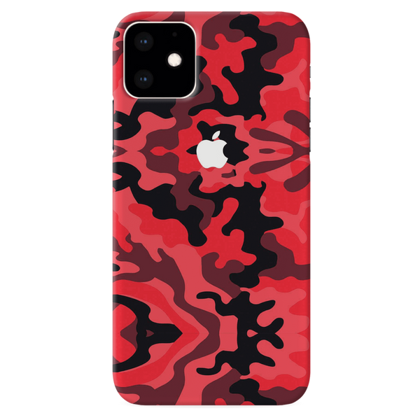 Military Red Camo Pattern Mobile Case Cover For Iphone 11