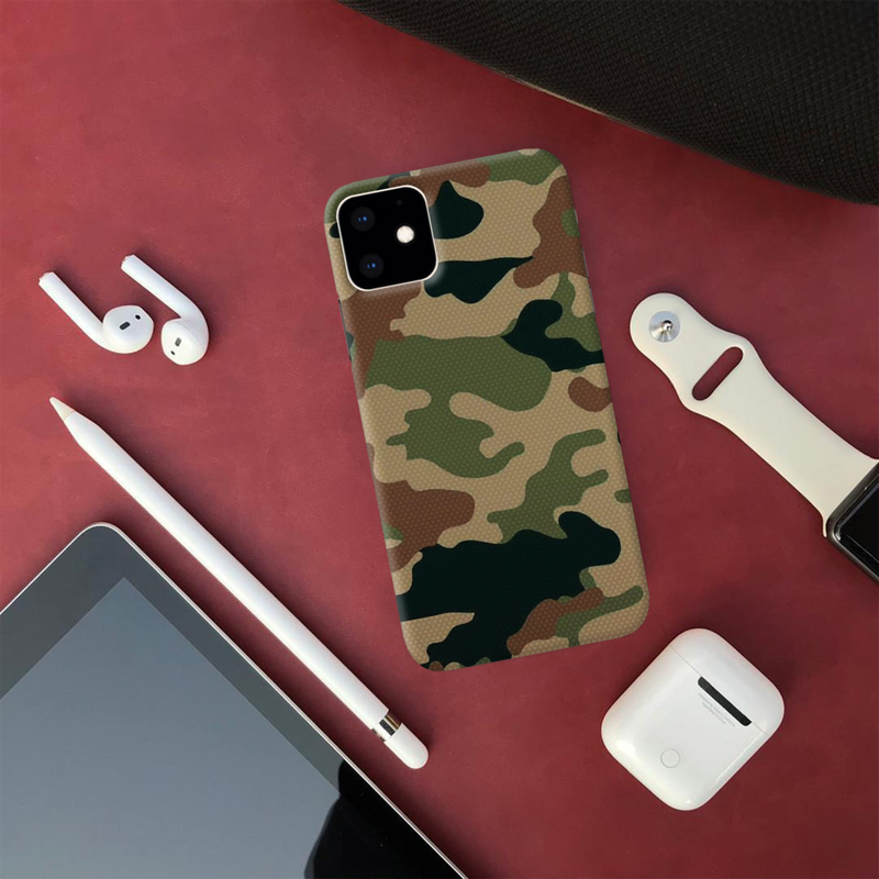 Camo Black And Green Pattern Mobile Case Cover For Iphone 11